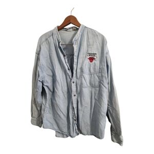 True Fan Vintage Denim Chicago Bulls Shirt